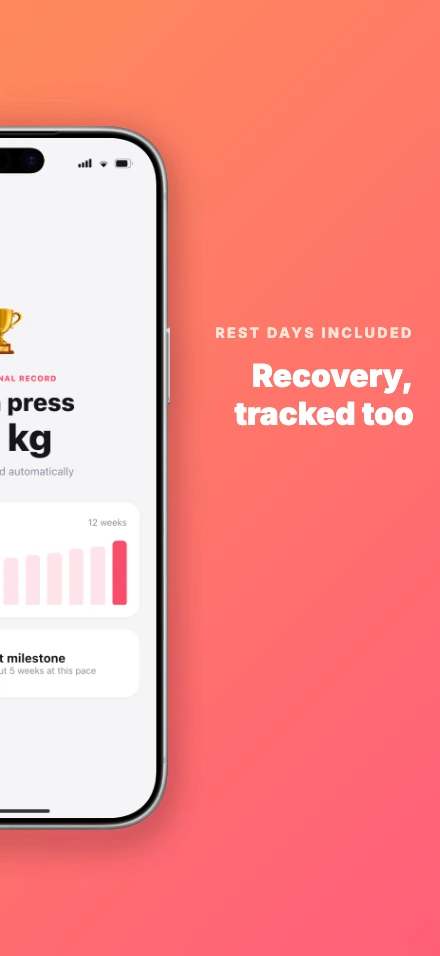 Dash app screenshot template, screen 4 of 5 — Dash — a workout tracker